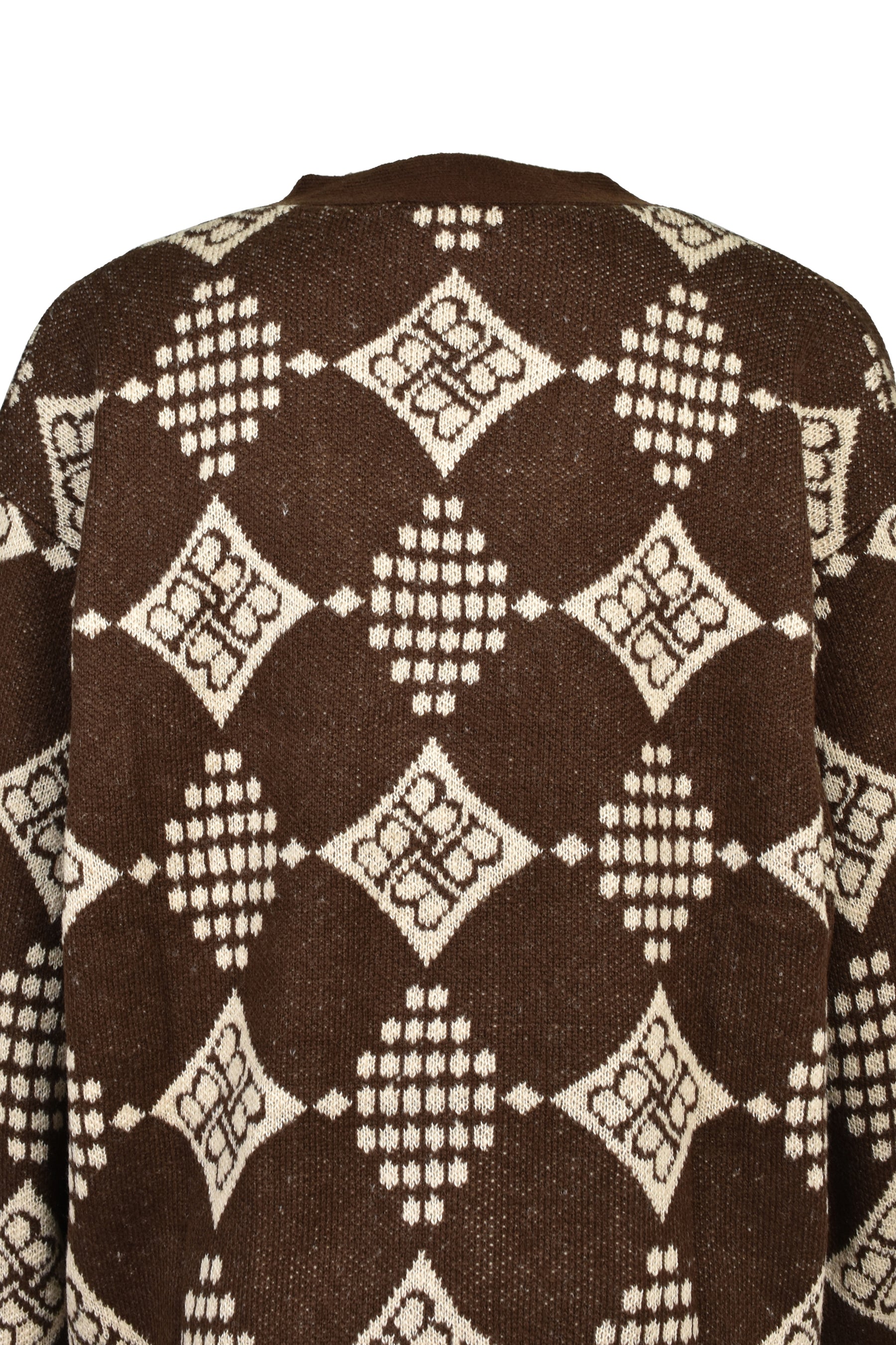DIAMOND KNIT CARDIGAN / BRW