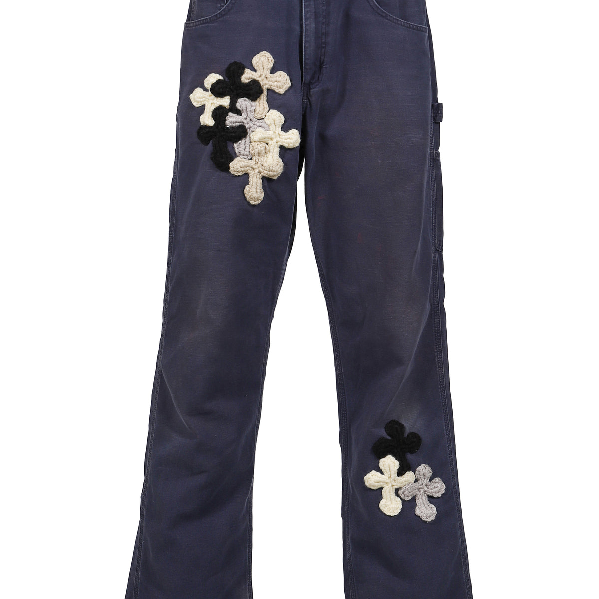 9／14日まで❗️ BUNON EmbroideryLayered Pants Y.A.R.N. ヤーン FW25 NUBIAN限定 3D CROSS WORK PANTS / MULTI