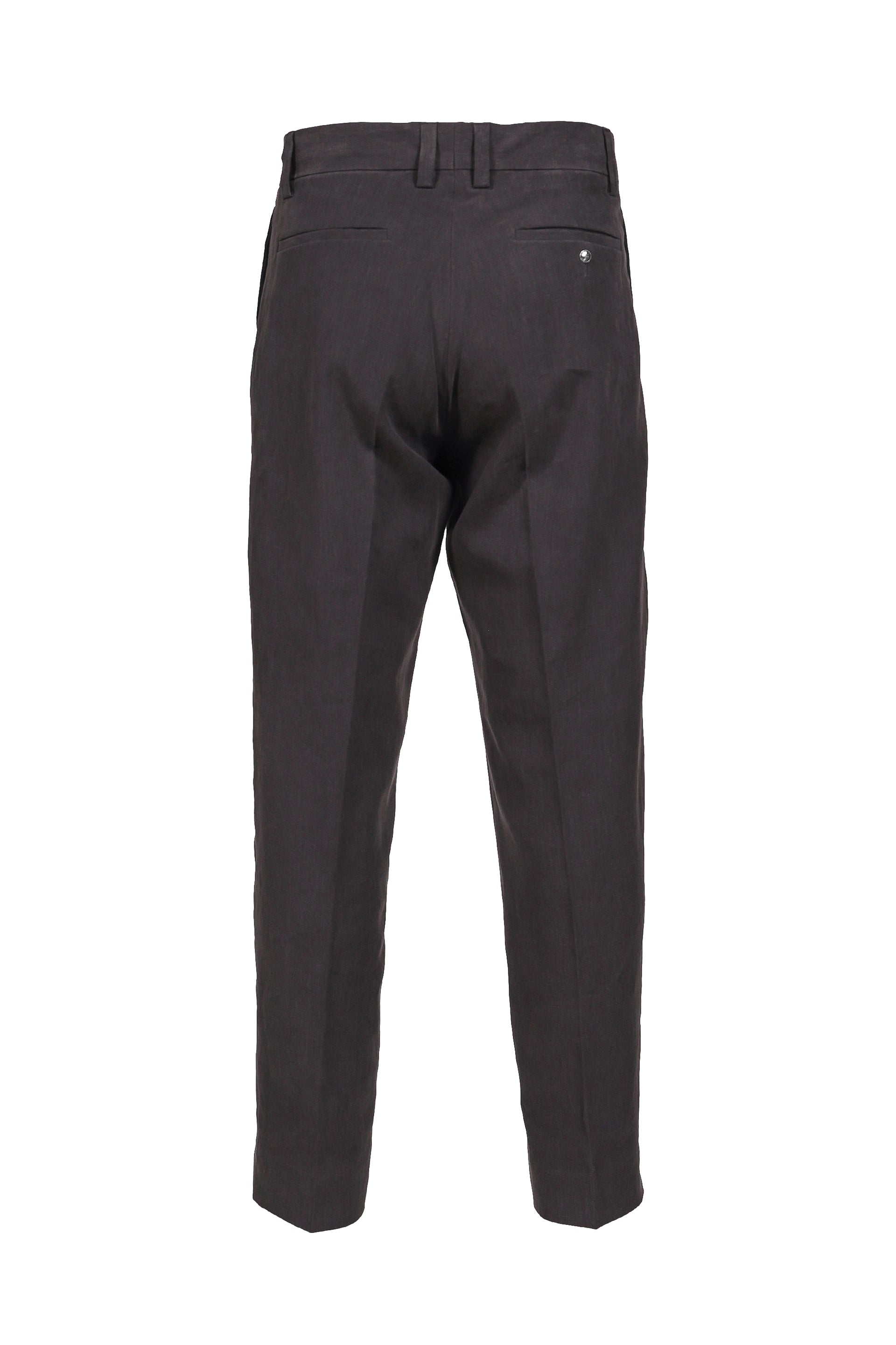 LINEN FIREMAN EVERYDAY TROUSER  / SLATE/RED PIPING