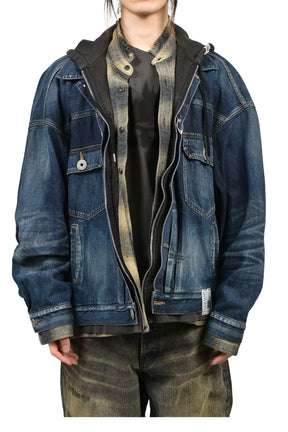 TRIPLE LAYERED DENIM JACKET / IND