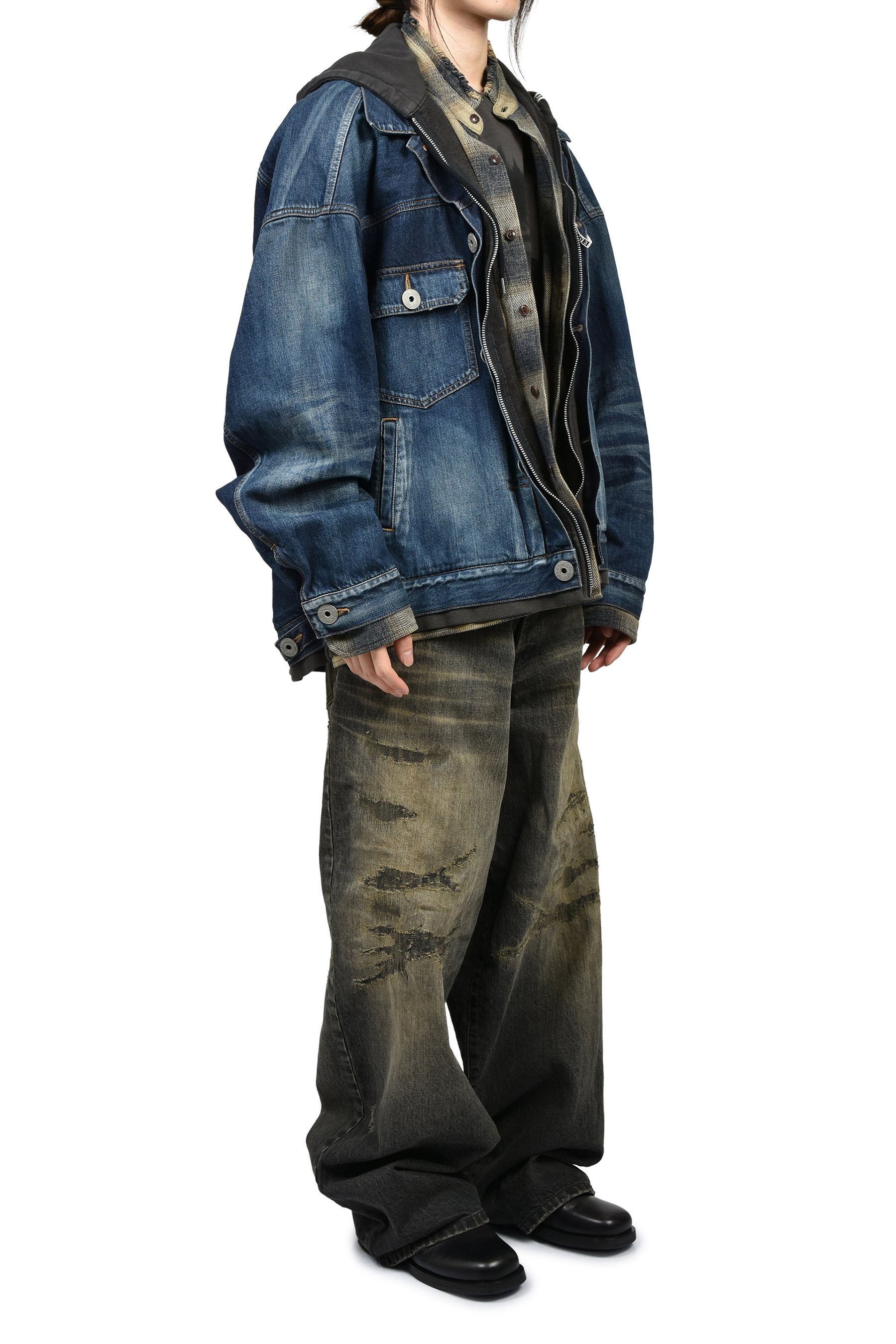 TRIPLE LAYERED DENIM JACKET / IND