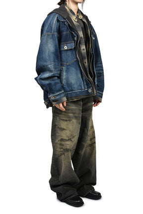 TRIPLE LAYERED DENIM JACKET / IND