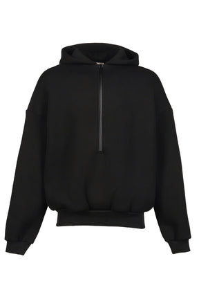 ATHLETIC HALFZIP HOODIE / BLK