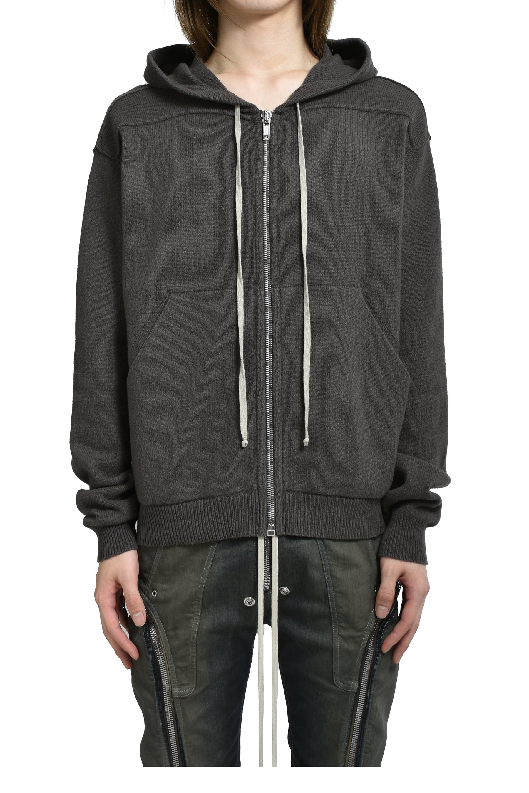 ZIPPED HOODIE / DUST