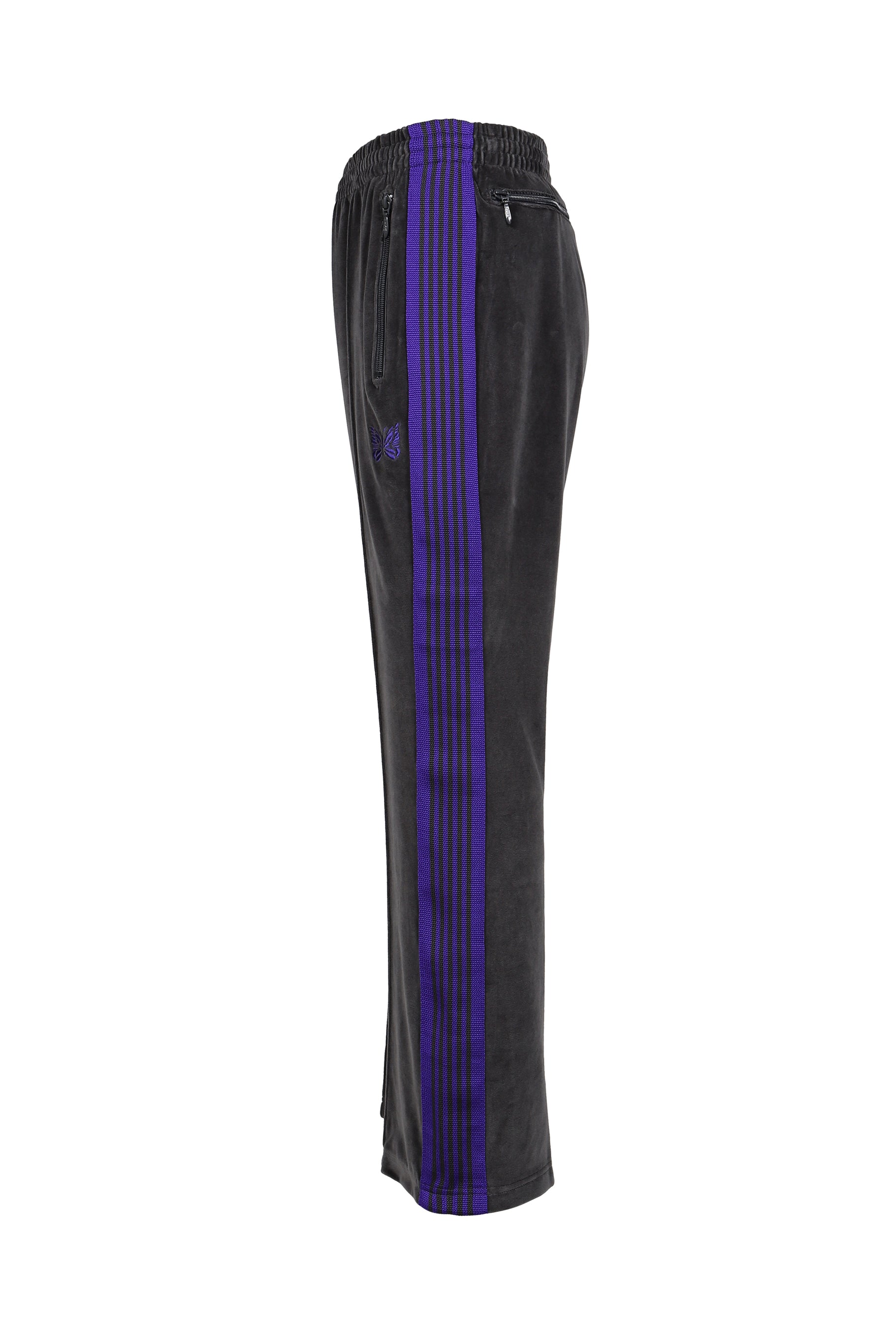 BOOT-CUT TRACK PANT - C/PE VELOUR / CHA