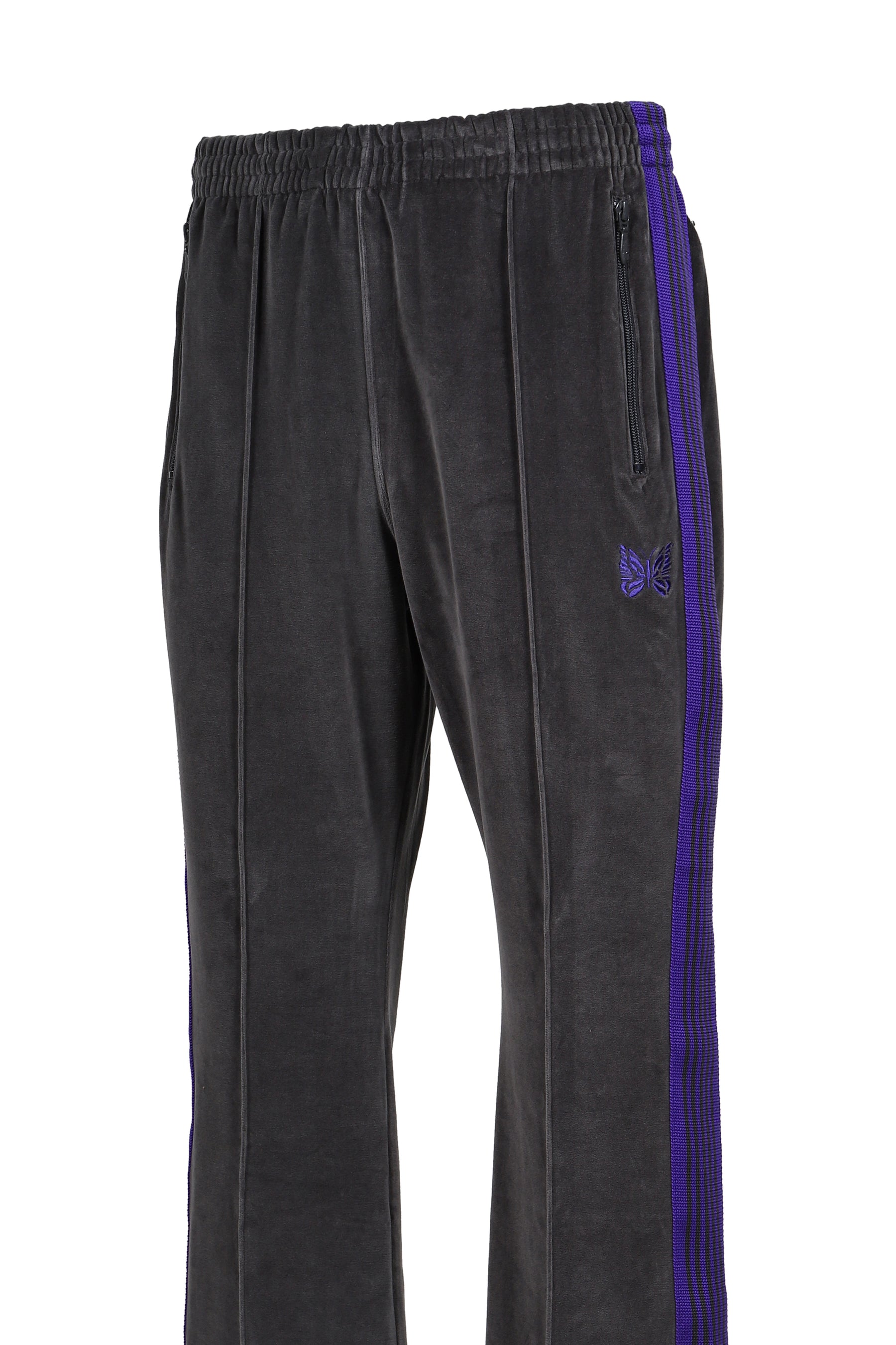 BOOT-CUT TRACK PANT - C/PE VELOUR / CHA
