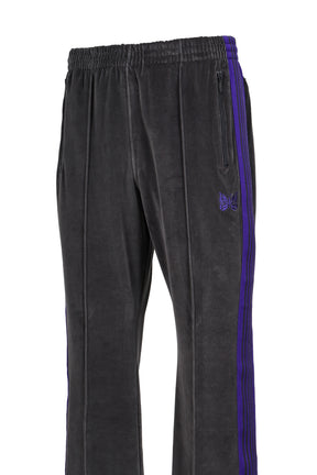 BOOT-CUT TRACK PANT - C/PE VELOUR / CHA