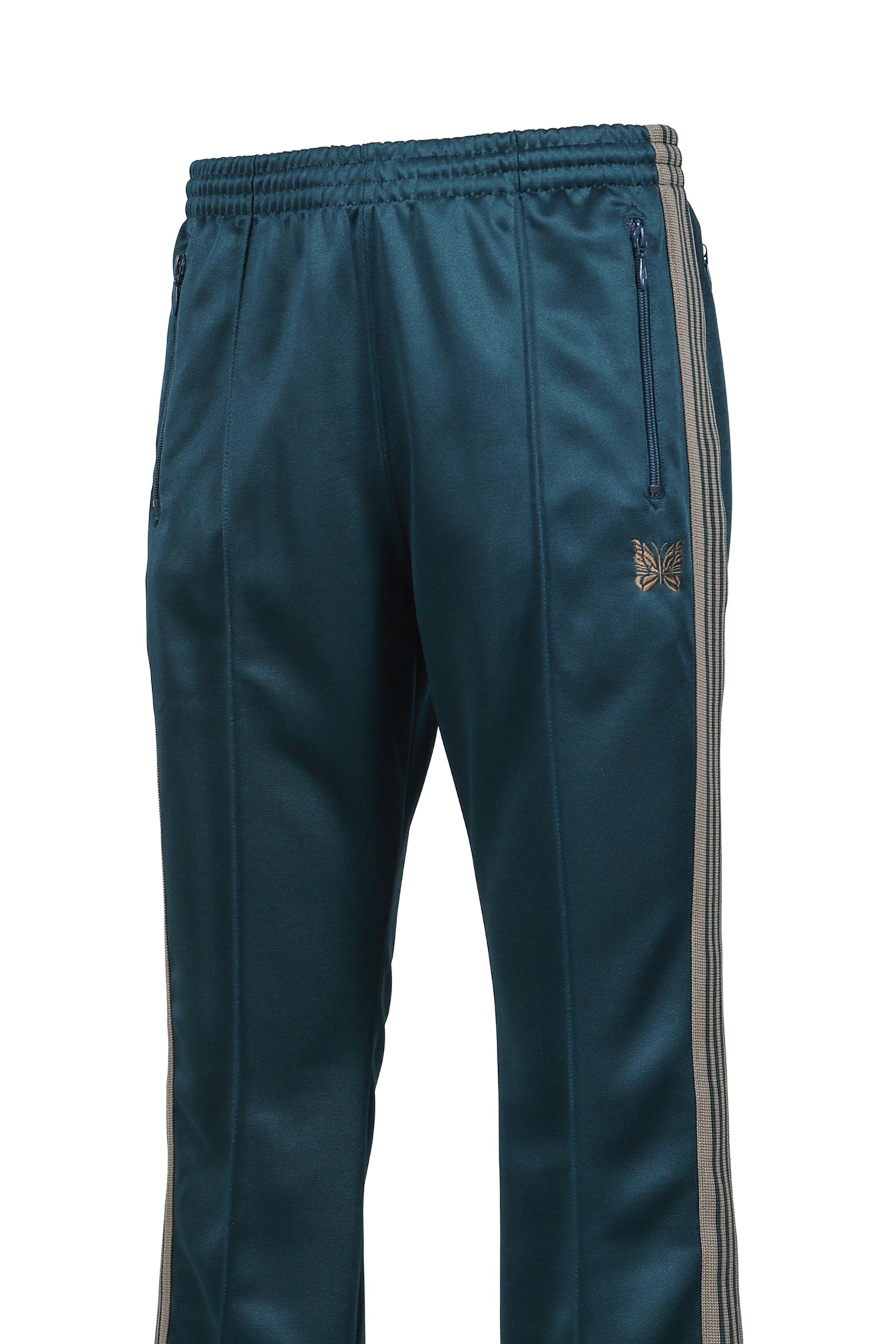 BOOT-CUT TRACK PANT - POLY SMOOTH / GRN