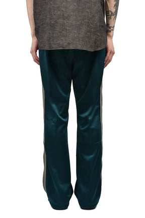 Needles BOOT-CUT TRACK PANT - POLY SMOOTH / GRN