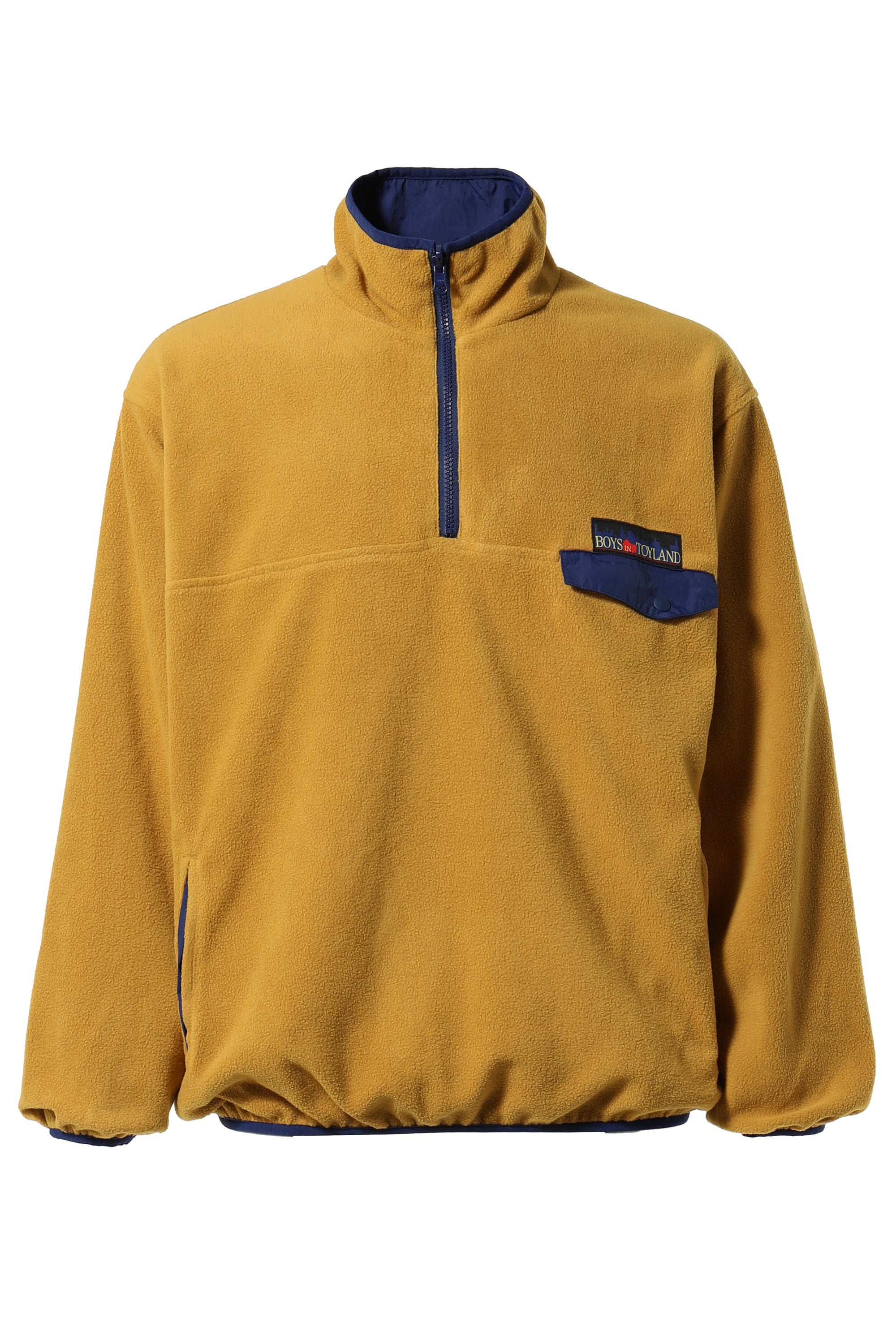 BOYS IN TOYLAND FW23 CITY LOGO REVERSIBLE FLEECE / YEL