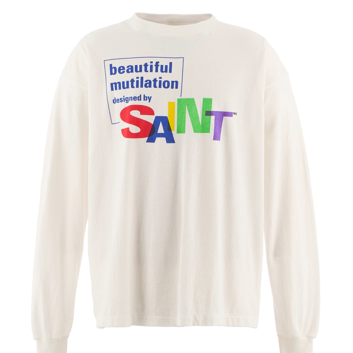 SAINT Mxxxxxx セントマイケル FW25 LS TEE/BEAUTIFUL SAINT / WHT
