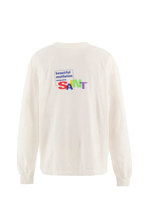 LS TEE/BEAUTIFUL SAINT / WHT
