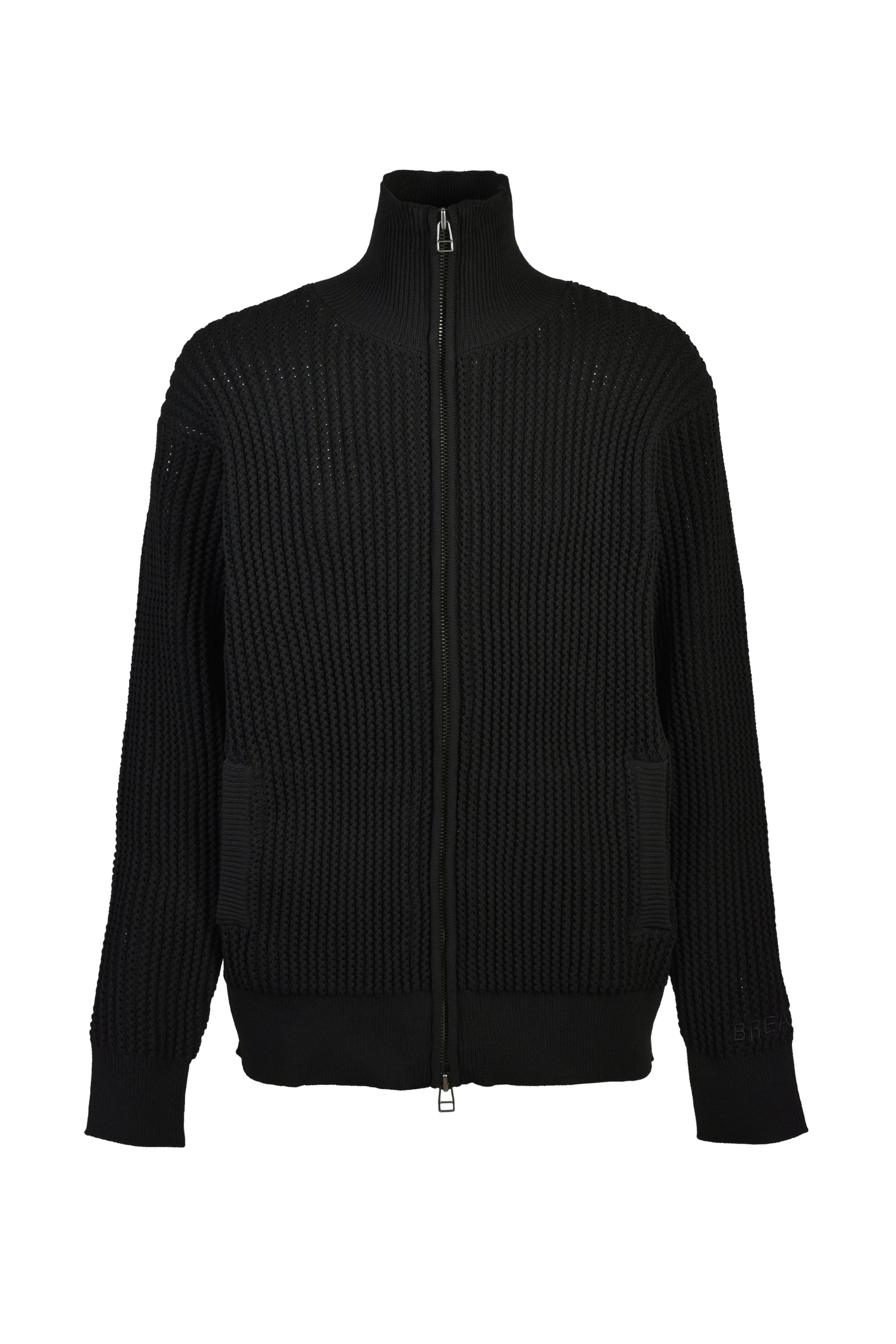 DRIVERS KNIT ZIP JACKET / BLK