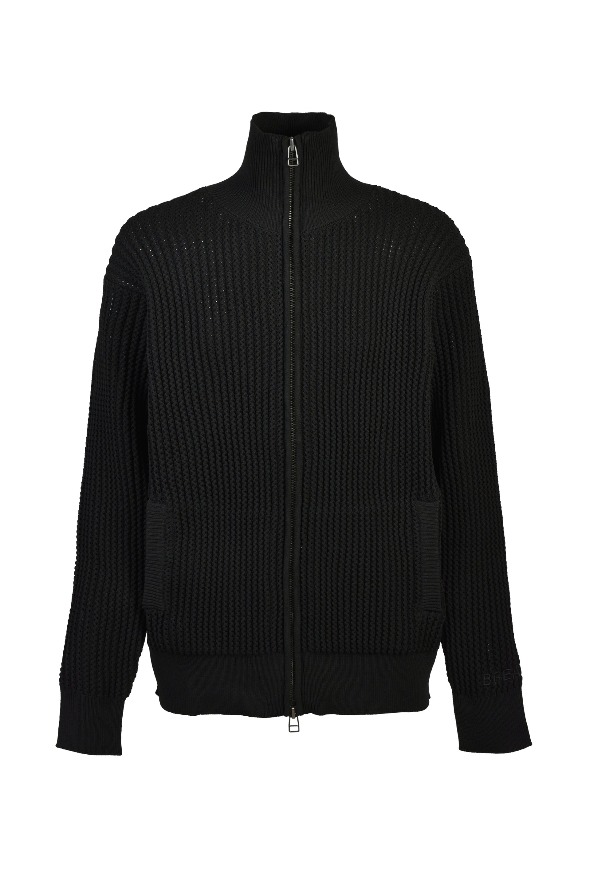 DRIVERS KNIT ZIP JACKET / BLK