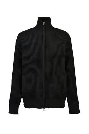 DRIVERS KNIT ZIP JACKET / BLK