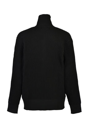 DRIVERS KNIT ZIP JACKET / BLK