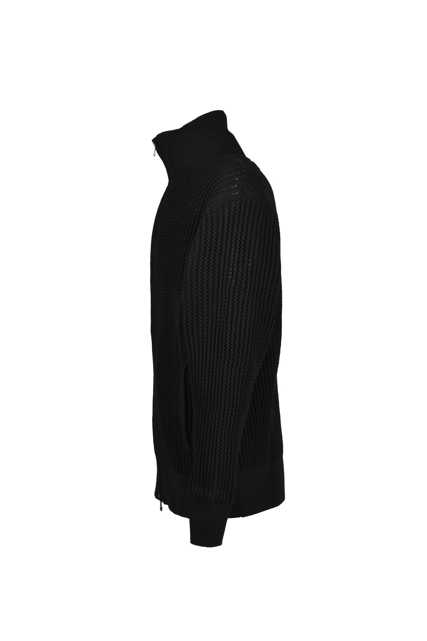 DRIVERS KNIT ZIP JACKET / BLK