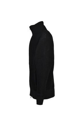 DRIVERS KNIT ZIP JACKET / BLK