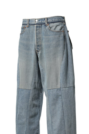 DENIM PANTS (WIDE) / BLU