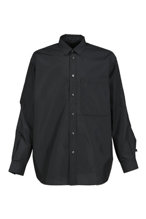 TECH REGULAR COLLAR SHIRT L/S SOLID / INK BLK