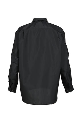 TECH REGULAR COLLAR SHIRT L/S SOLID / INK BLK