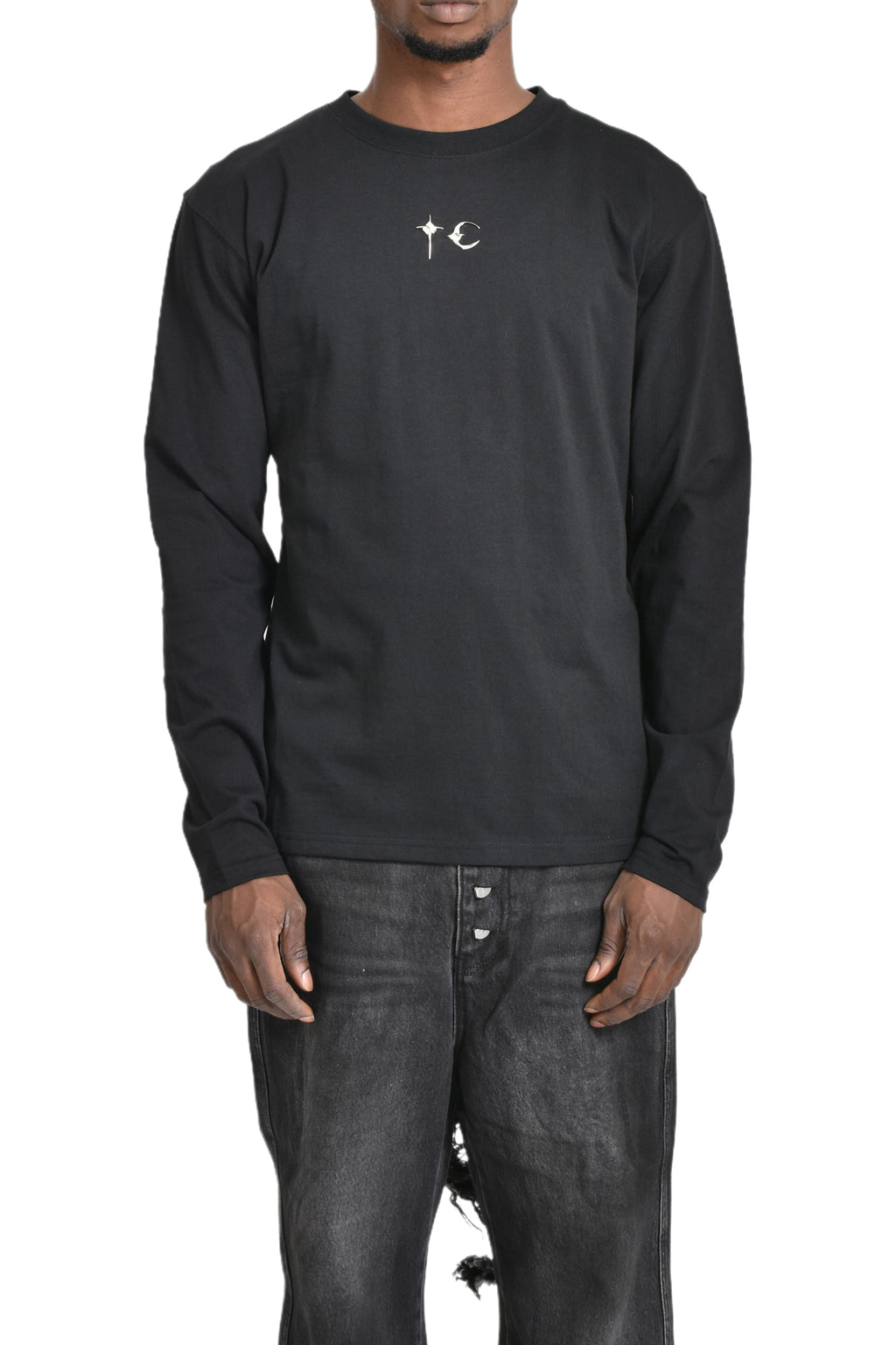 THUG CLUB サグクラブ FW24 TC BASIC LONG SLEEVE / BLK - NUBIAN