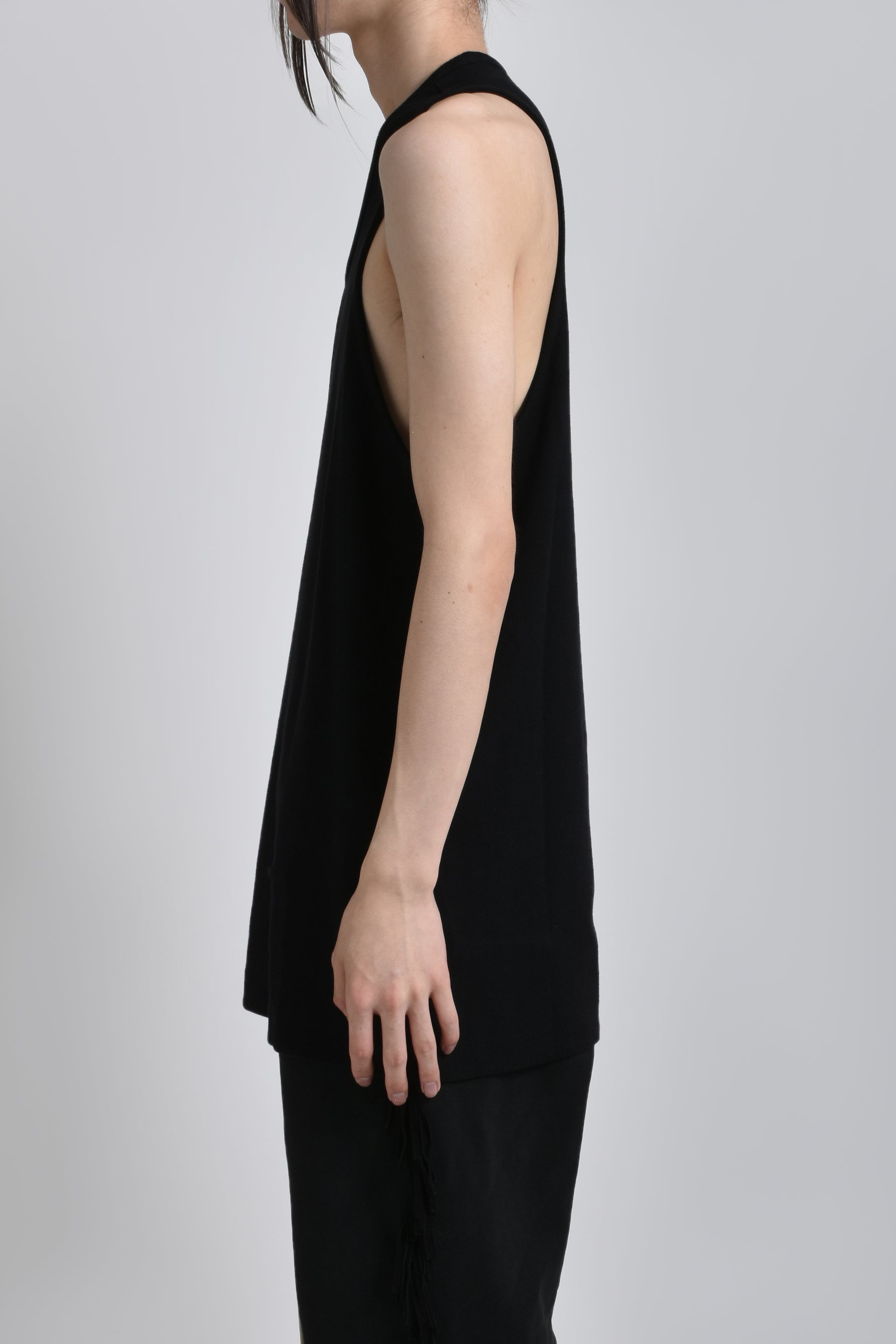 RIBBED TANK / BLK