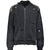 OVERDIE DAMAGE ZIP KNIT / BLACK 