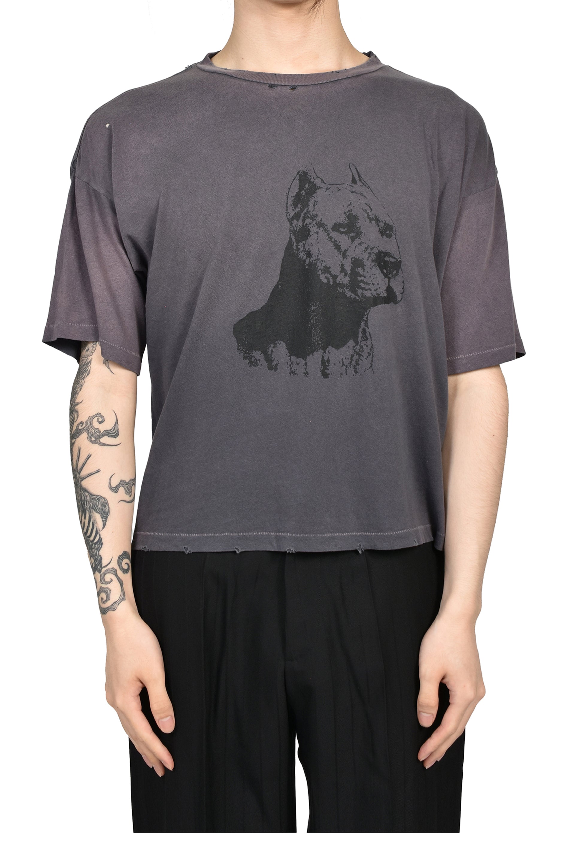 NA PITBULL T-SHIRT (20TH EXCLUSIVE) / TRASHED BLK
