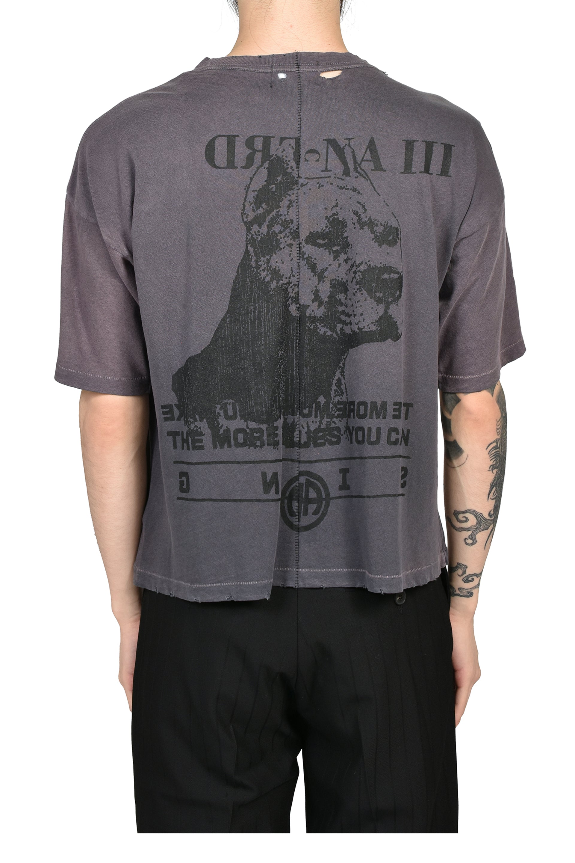 NA PITBULL T-SHIRT (20TH EXCLUSIVE) / TRASHED BLK