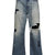 REPAIRED WIDE BOOTCUT JEANS / IND