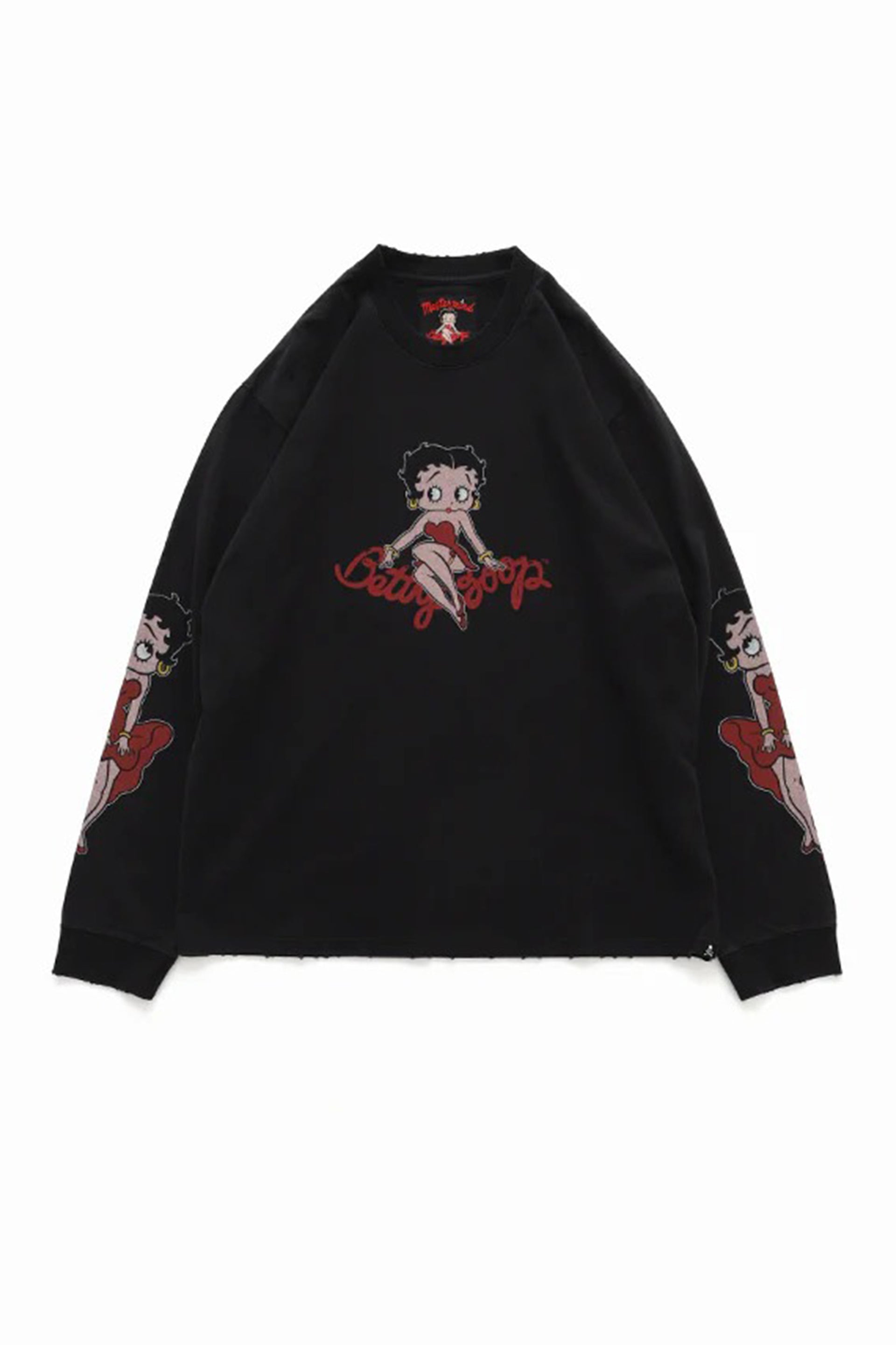 L/S TEE ( DAMEGED ) BOXY FIT / MULTI COLOR