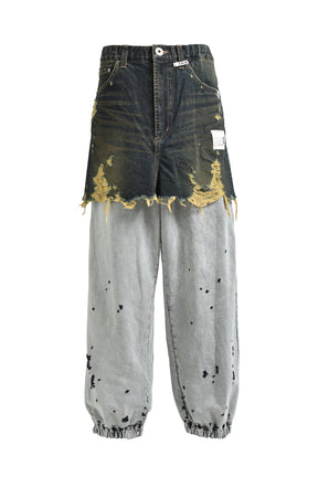 WAIST LAYERED JEANS / IND