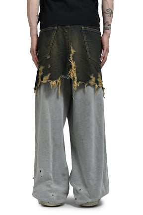 WAIST LAYERED JEANS / IND