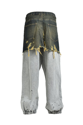 WAIST LAYERED JEANS / IND