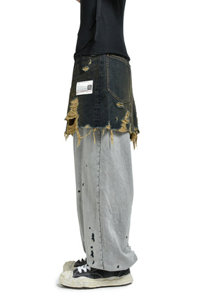 WAIST LAYERED JEANS / IND
