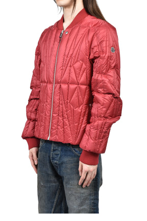 MONCLER + RICK OWENS GEOCAMO FLIGHT JACKET / DUSTY PNK