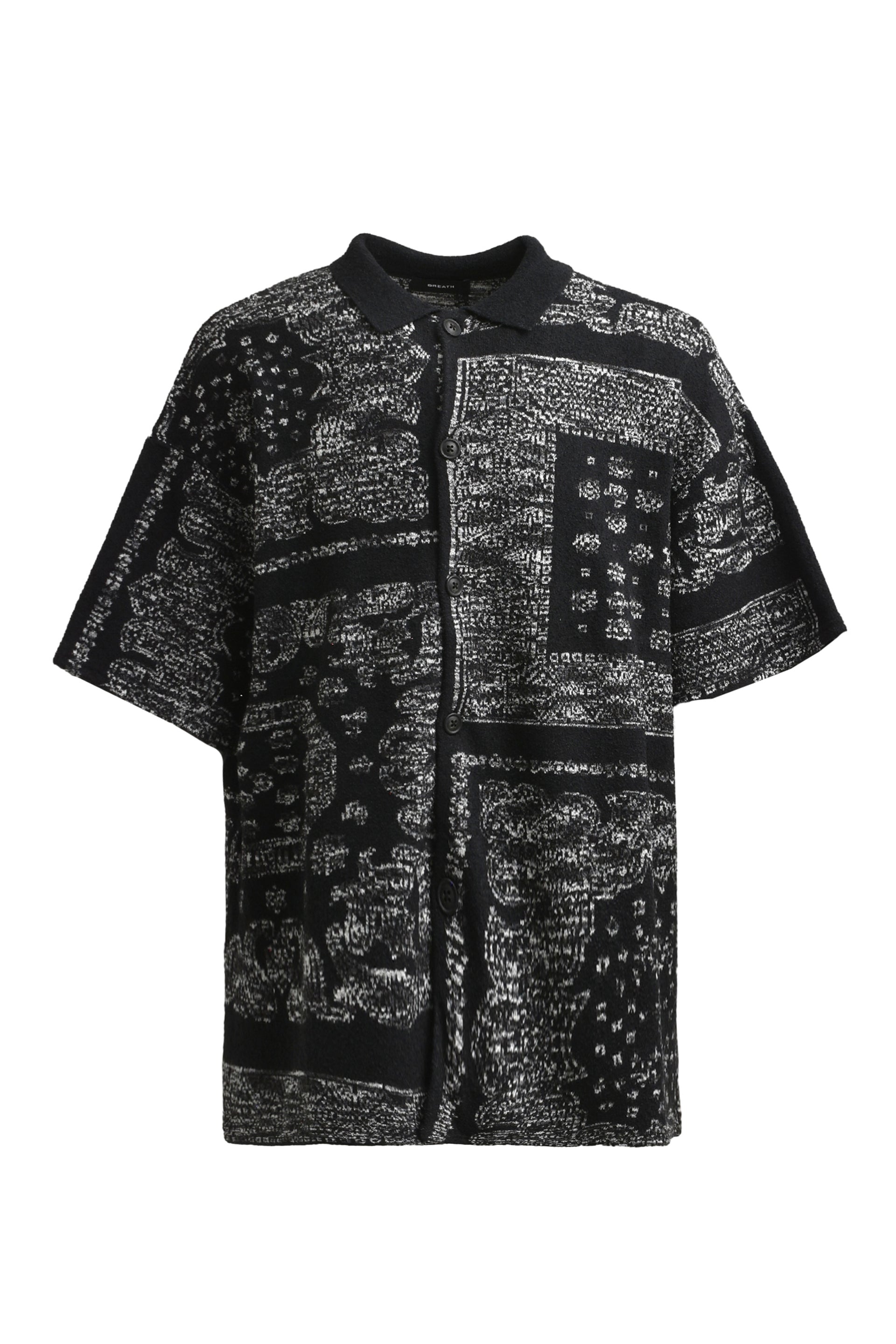 BREATH BR PAISLEY SS SHIRT / BLK