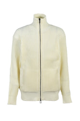DRIVERS KNIT ZIP JACKET / WHT