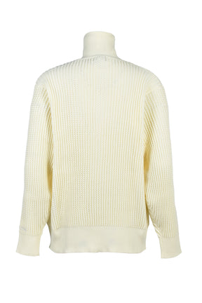 DRIVERS KNIT ZIP JACKET / WHT