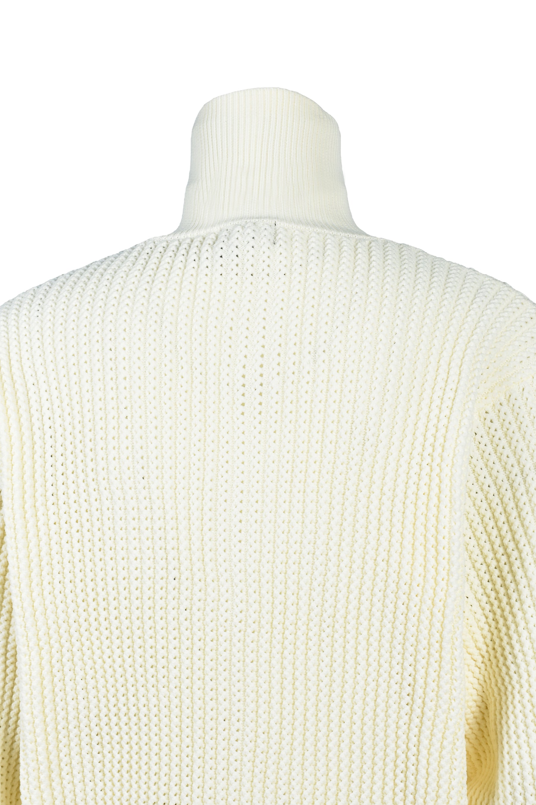 DRIVERS KNIT ZIP JACKET / WHT