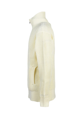 DRIVERS KNIT ZIP JACKET / WHT