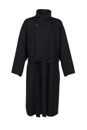 HIGHNECK COAT / CHARCOAL 