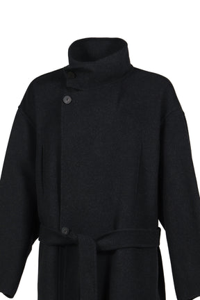 HIGHNECK COAT / CHARCOAL 