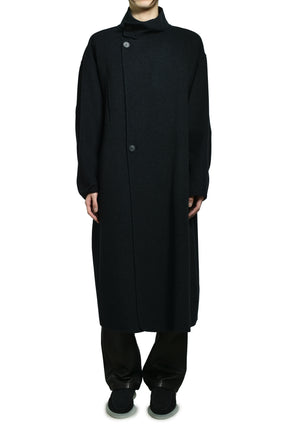HIGHNECK COAT / CHARCOAL 