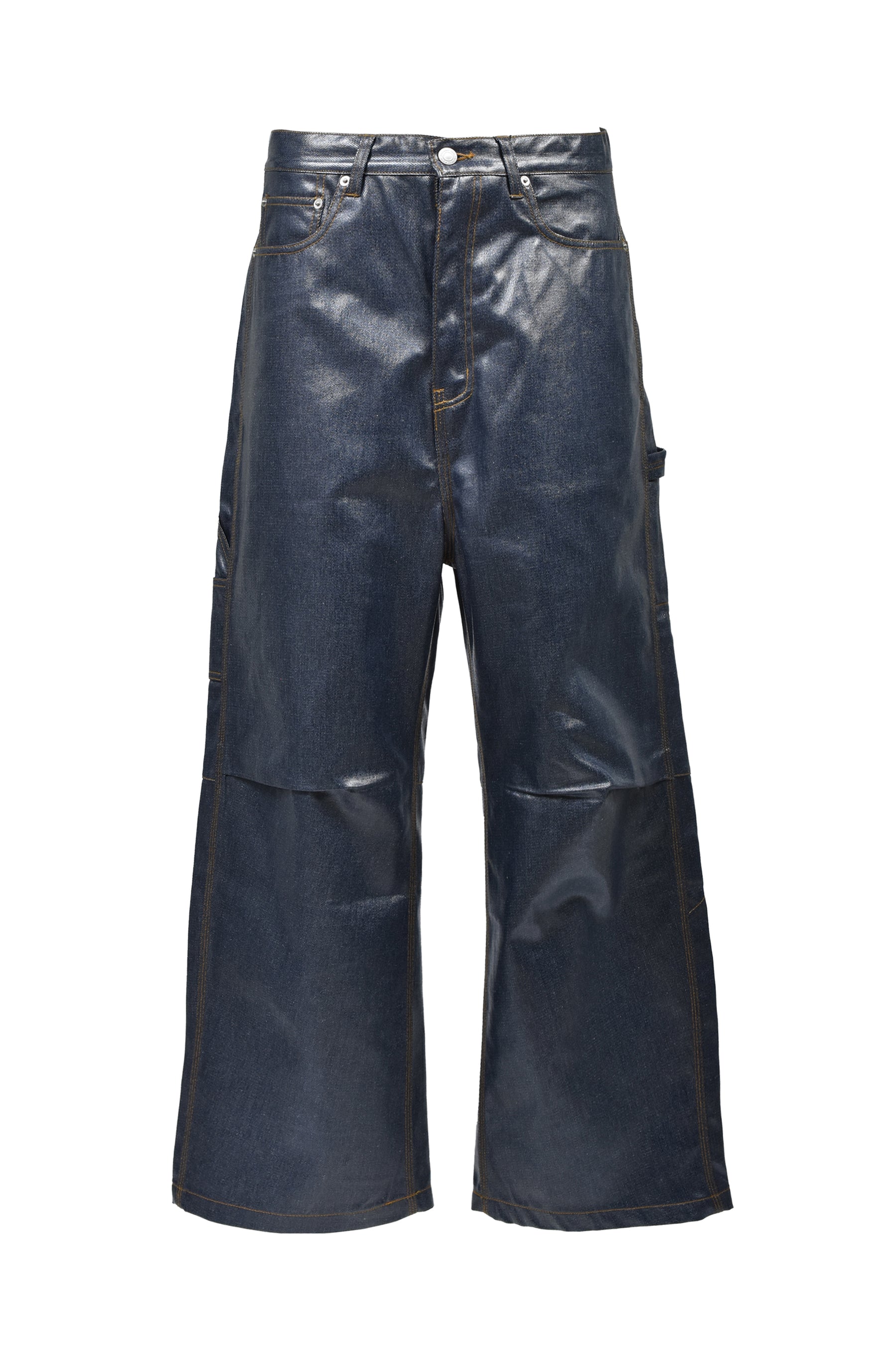 COATING SHINY RIGID DENIM PANTS / IND