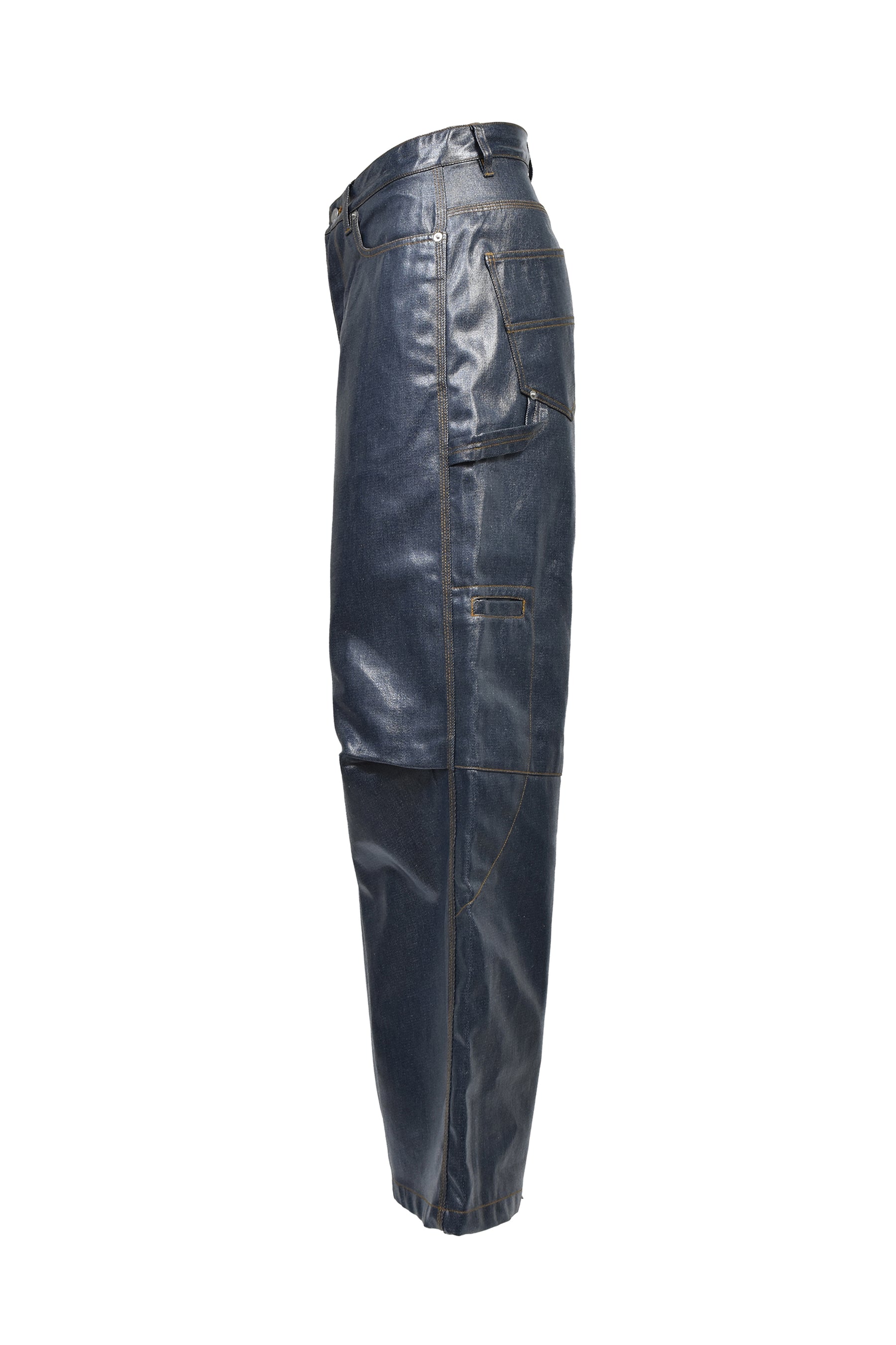 COATING SHINY RIGID DENIM PANTS / IND