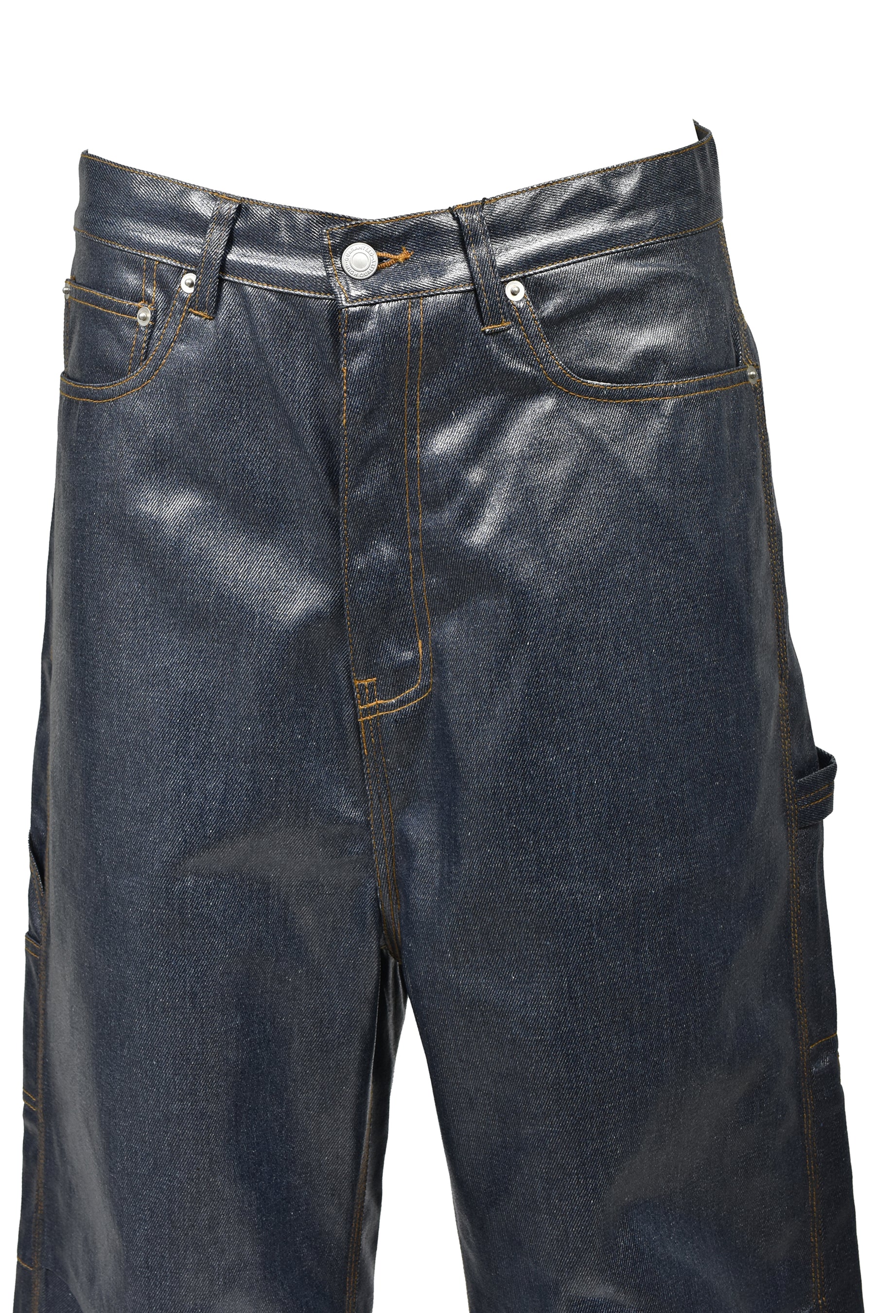 COATING SHINY RIGID DENIM PANTS / IND