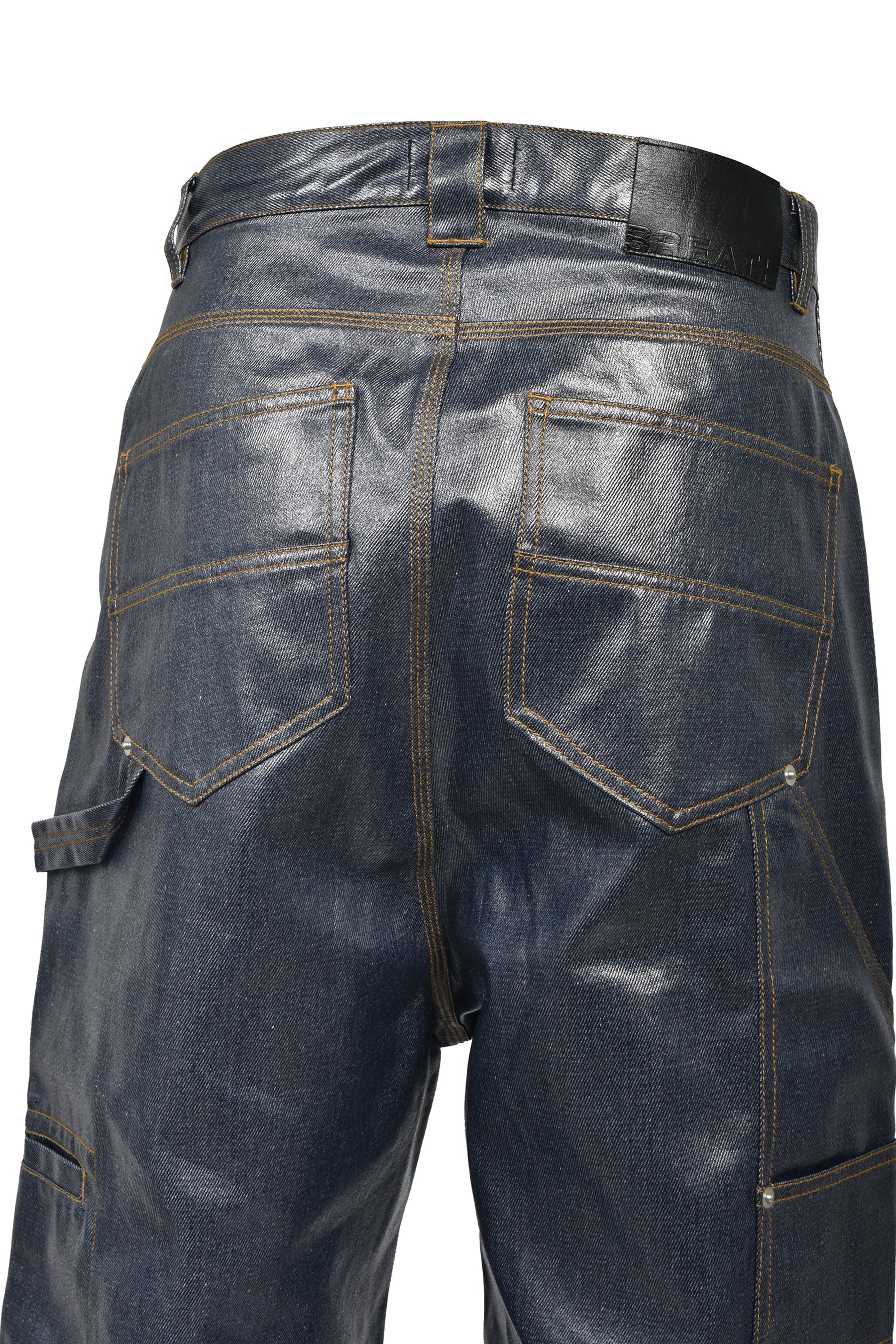 COATING SHINY RIGID DENIM PANTS / IND