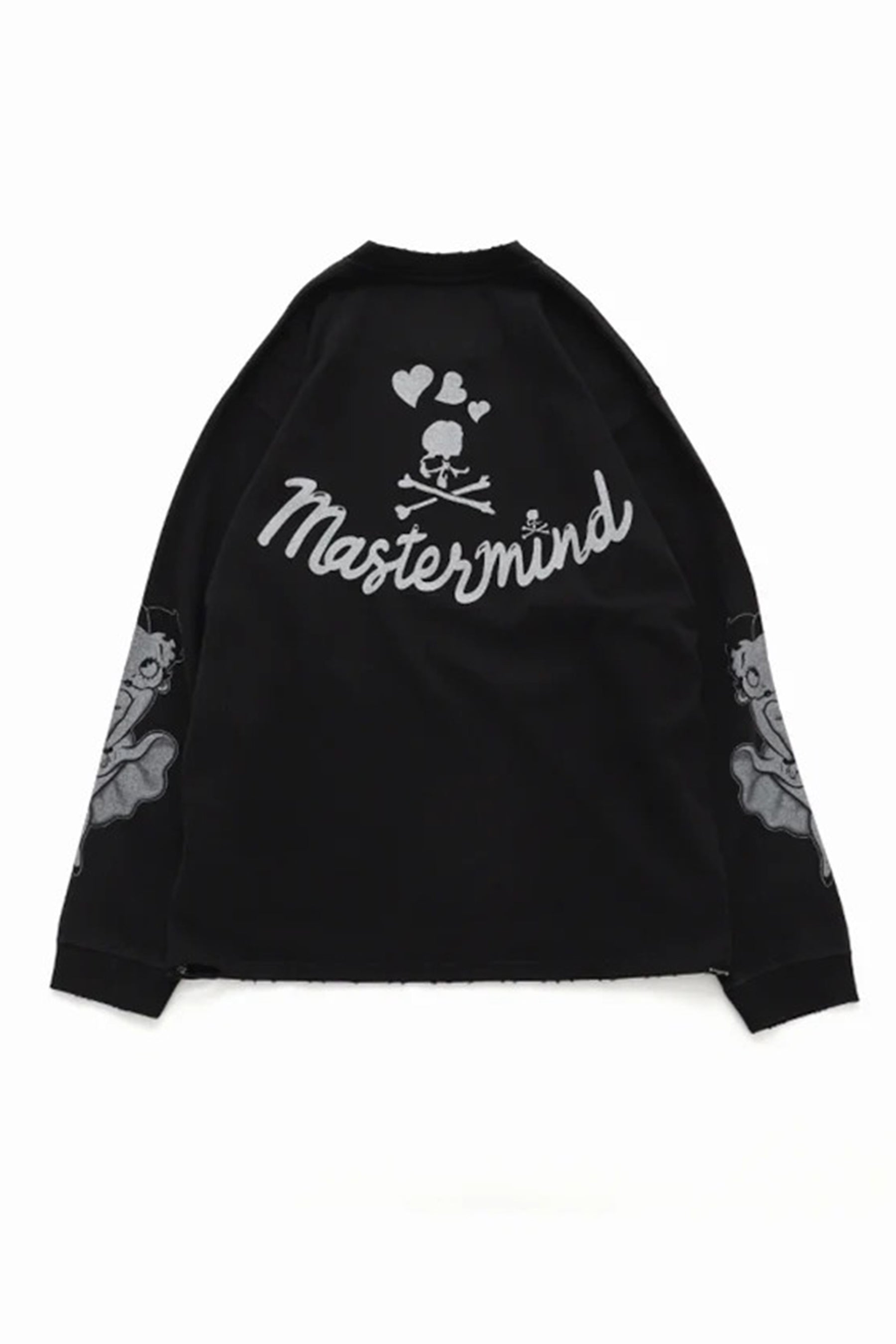 L/S TEE ( DAMEGED ) BOXY FIT / MONOCHROME